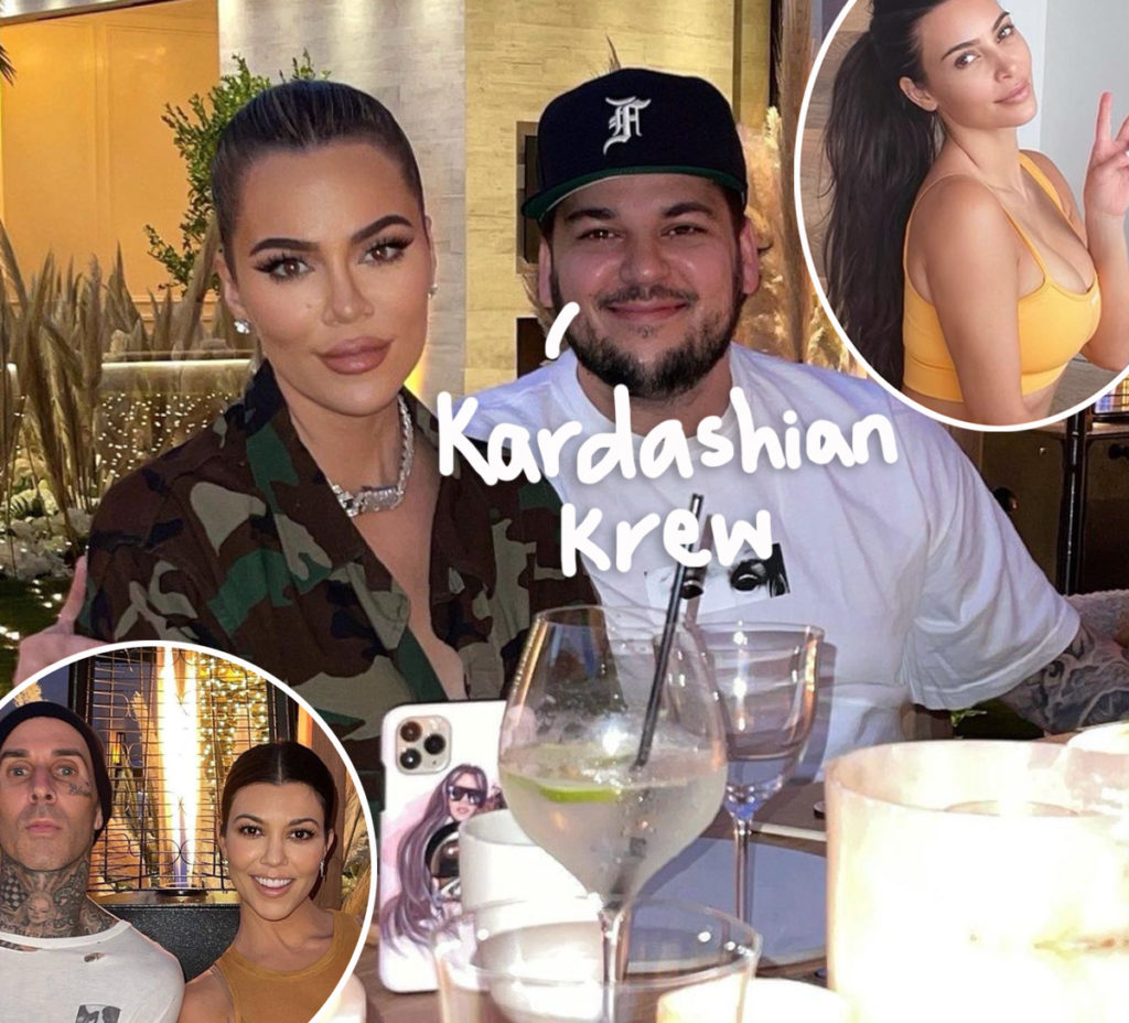 Rob Kardashian all smiles in rare photo from night with sisters