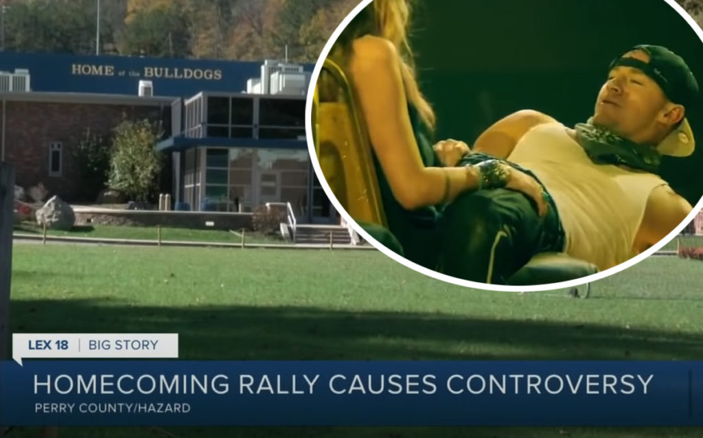 high school students gave faculty members lap dances