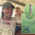 Wildlife Expert Slammed For Letting 2-Year-Old Play With Giant Snake