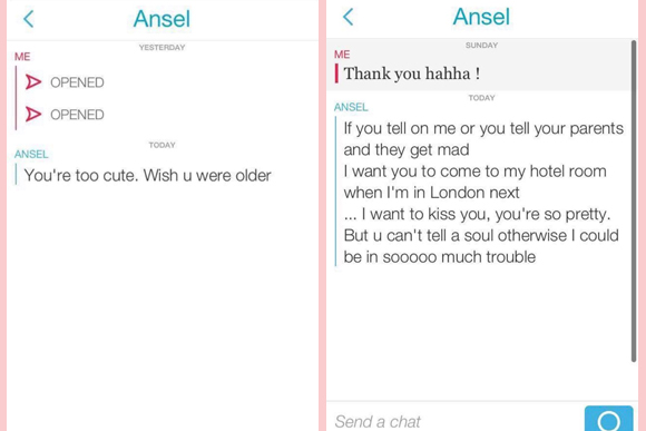 Ansel Elgort Snapchat DMs Twitter