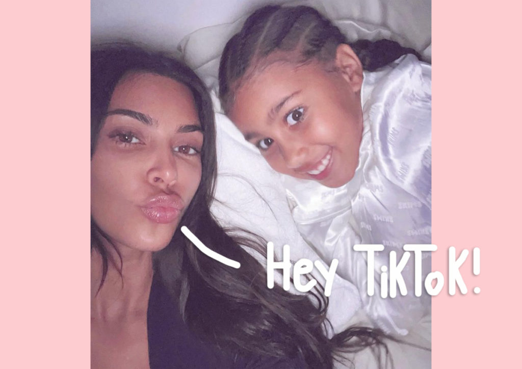 Kim Kardashian And North West Launch Joint Tiktok Account Perez Hilton 