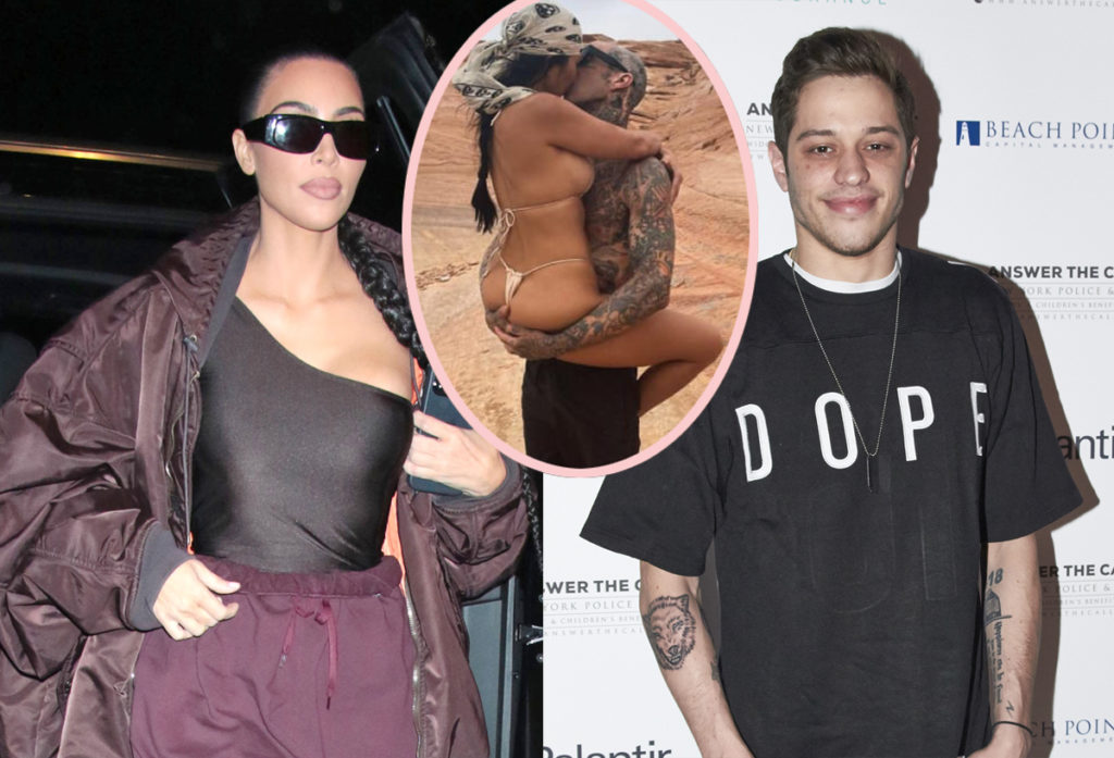 Kim Kardashian Pete Davidson Kravis PDA Dinner Date