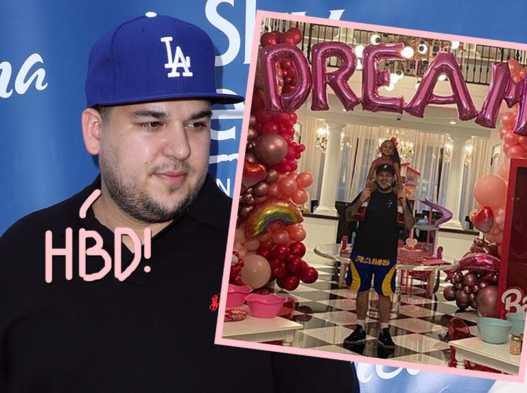 Rob Kardashian Looks Fit Celebrating Daughter Dream’s 5th Birthday ...