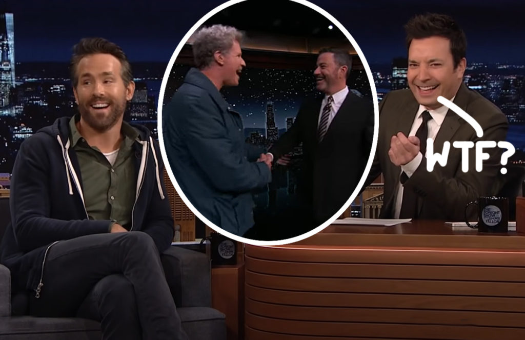 Ryan Reynolds And Will Ferrell Pranked Jimmy Kimmel And Jimmy Fallon By Secretly Switching Shows 