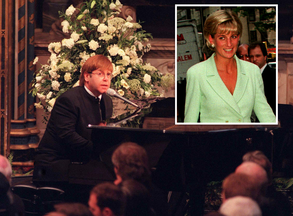 Elton John Sings At Princess Diana'S Funeral