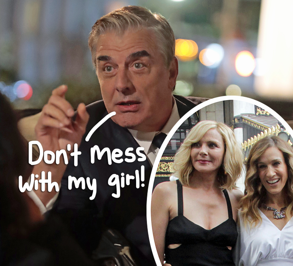 Big On The Defense! Chris Noth SLAMS Kim Cattrall For 'Nasty' Feud