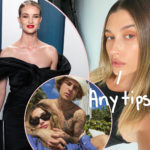 Hailey Bieber Just Asked Rosie Huntington-Whiteley For Motherhood Advice!