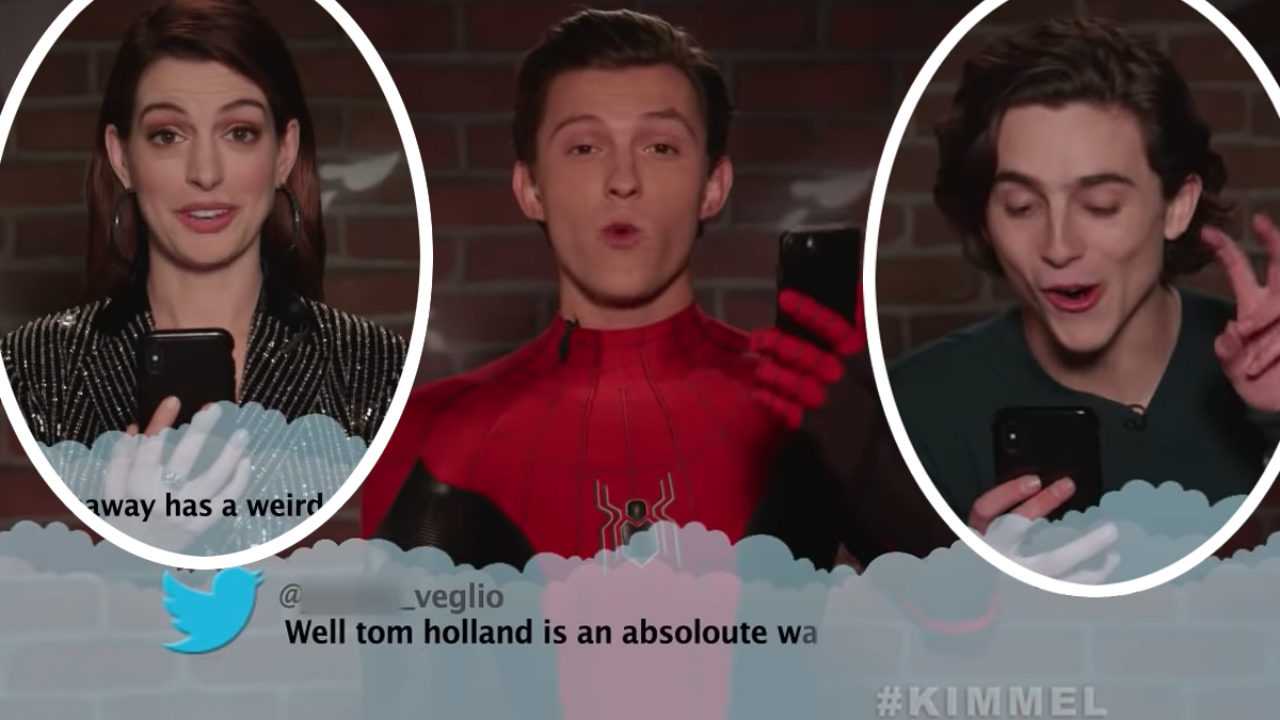 Tom Holland and Timothée Chalamet React to Mean Tweets on Jimmy Kimmel  Live!