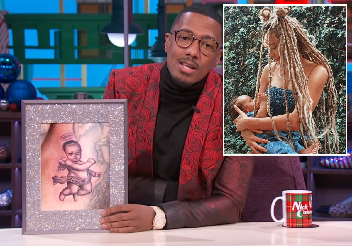 Nick Cannon tattoo detail visits Extra at their New York studios  News Photo  Getty Images