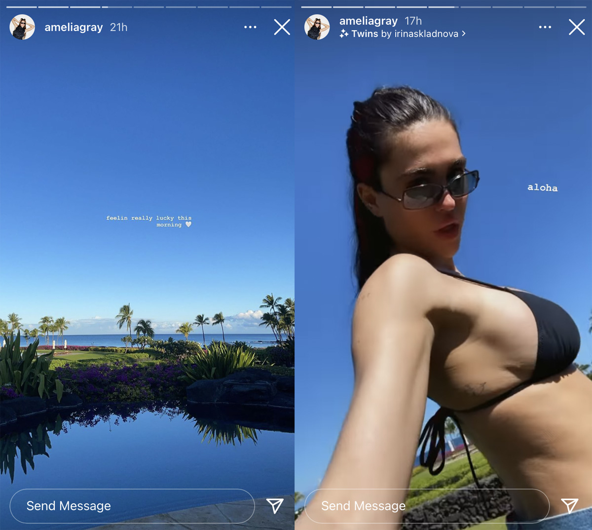 Amelia Hamlin Posts Jaw-Dropping Bikini Pics Taken On Hawaii Trip!