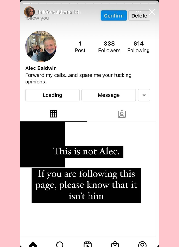 hilaria baldwin : warns followers about fake alec baldwin account on instagram