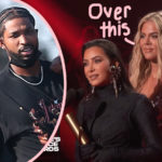 Khloé Kardashian Spotted Looking Unhappy & 'Really Distracted' At The PCAs Amidst Latest Tristan Thompson Cheating Scandal