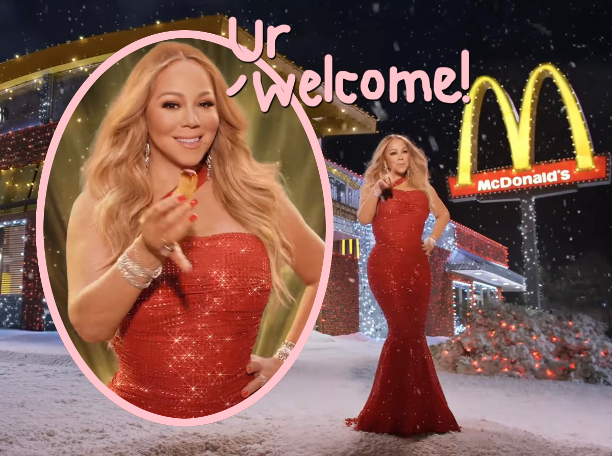 Mariah Carey Got Everyone Free McDonald's For Christmas! - Perez Hilton