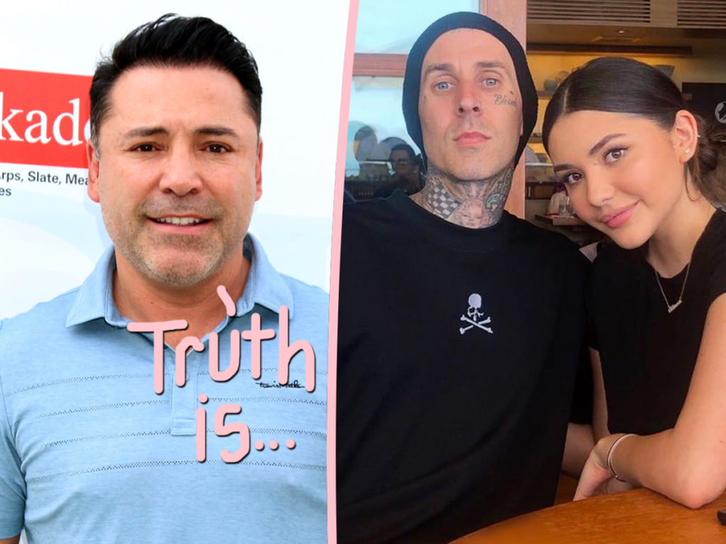 Oscar De La Hoya Is 'Grateful' Travis Barker Raised Daughter Atiana