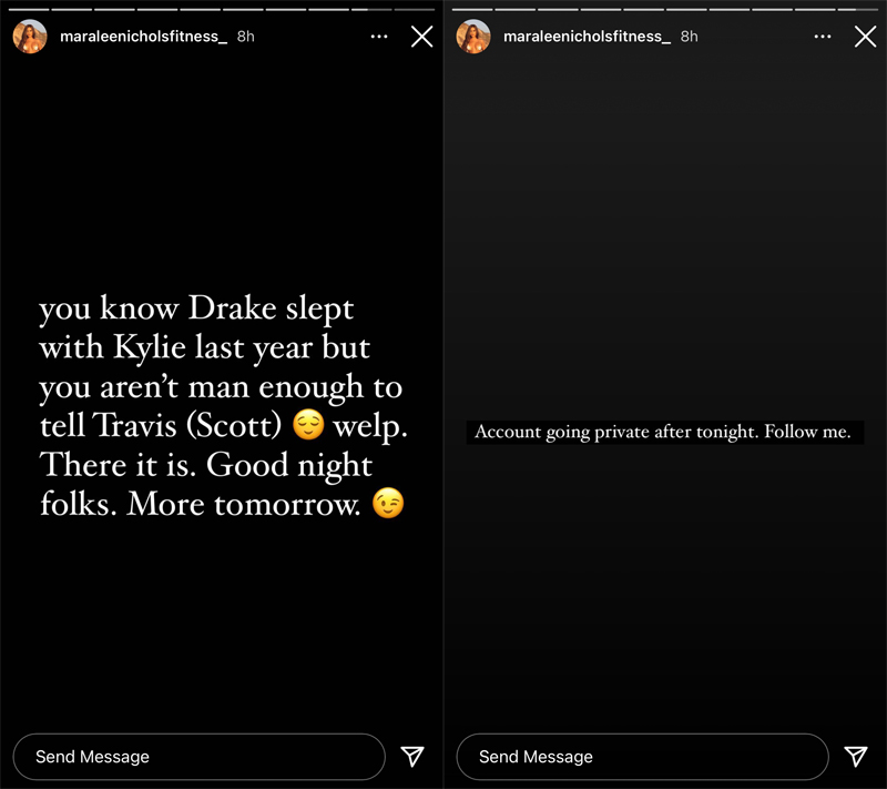 Tristan Thompson attacked in Maralee Nichols' instagram stories 4