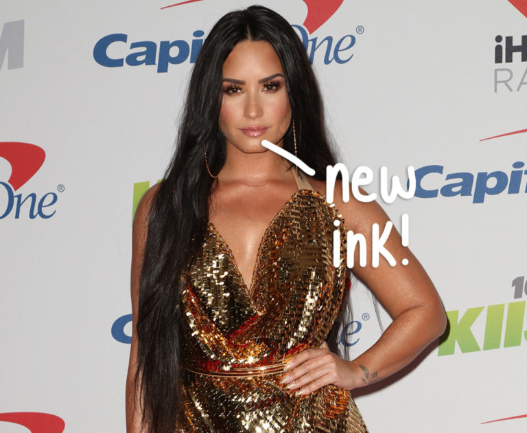 Demi Lovato Gets A Massive Spider Tattoo On The Side Of Their Head Following Rehab Stint Perez 1138