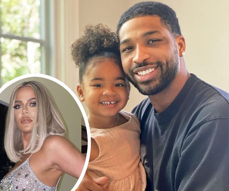 Tristan Thompson Enjoys FatherDaughter Time With True While Khloé(00)