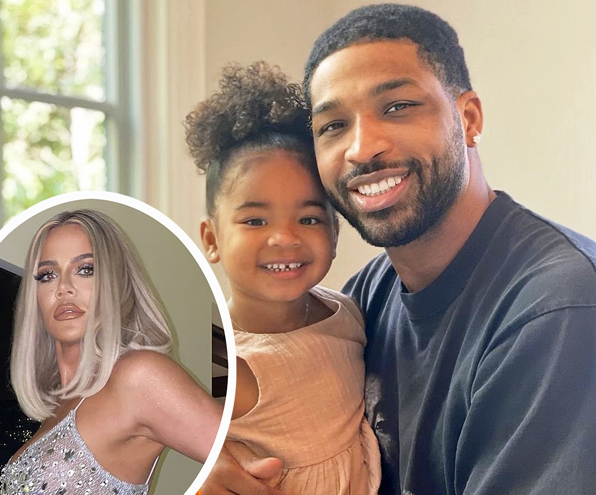 Tristan Thompson Enjoys Father-Daughter Time With True While Khloé Kardashian Is Off At Kourtney's Italy Wedding!