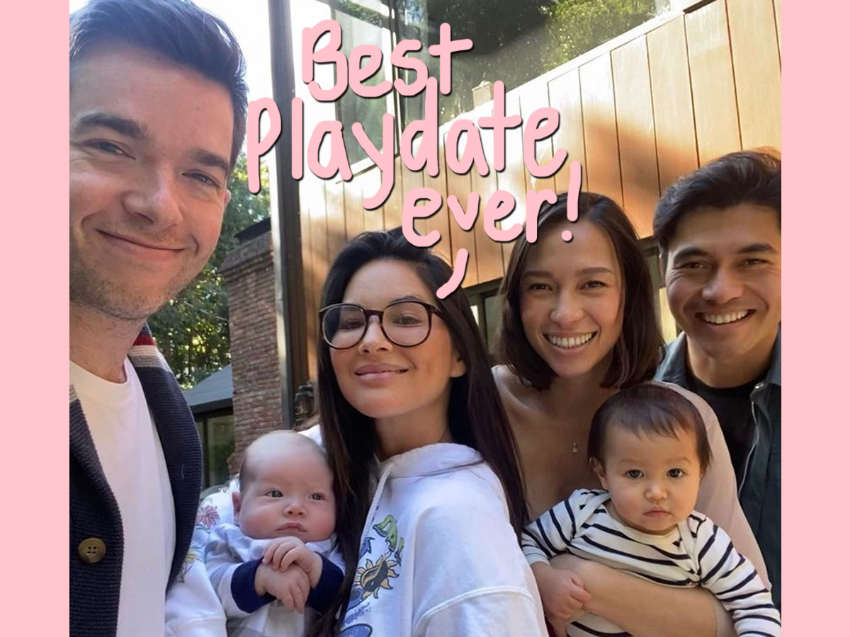 Olivia Munn & John Mulaney Pose Together With Newborn Son For The First Time!