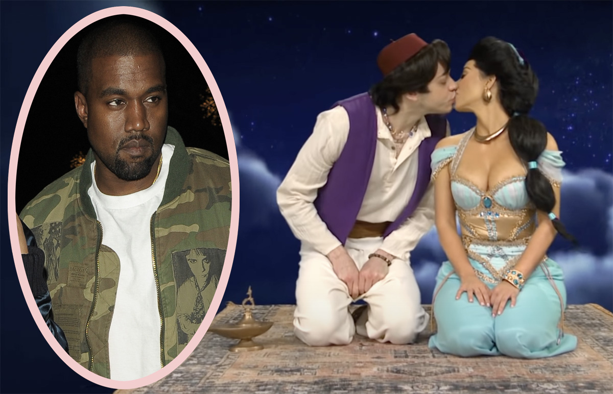 Kanye West Criticizes Kim Kardashian For Sweet SNL Smooch With Pete Davidson 'In Front Of Him'