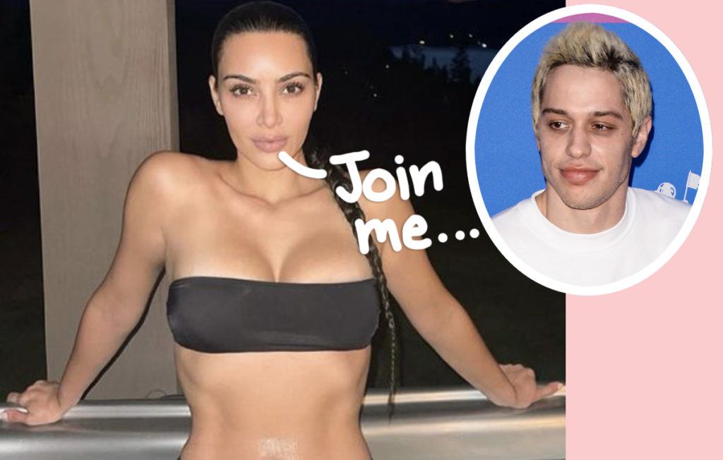 Pim Takes The Bahamas: Kim Kardashian & Pete Davidson Step Out For Tropical Trip On Private Plane!