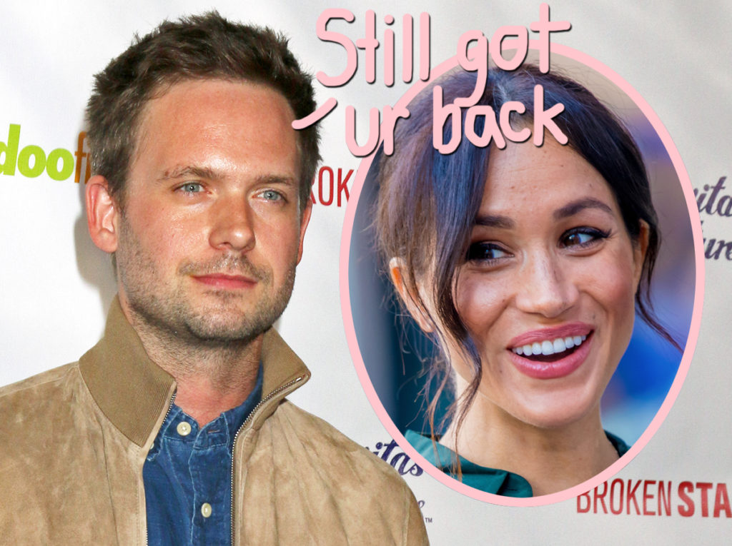 patrick j. adams, meghan markle : patrick slams haters and bots on twitter