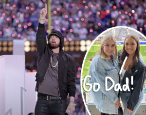 Eminem’s Daughters Fangirl At Super Bowl For Dad's Halftime Show