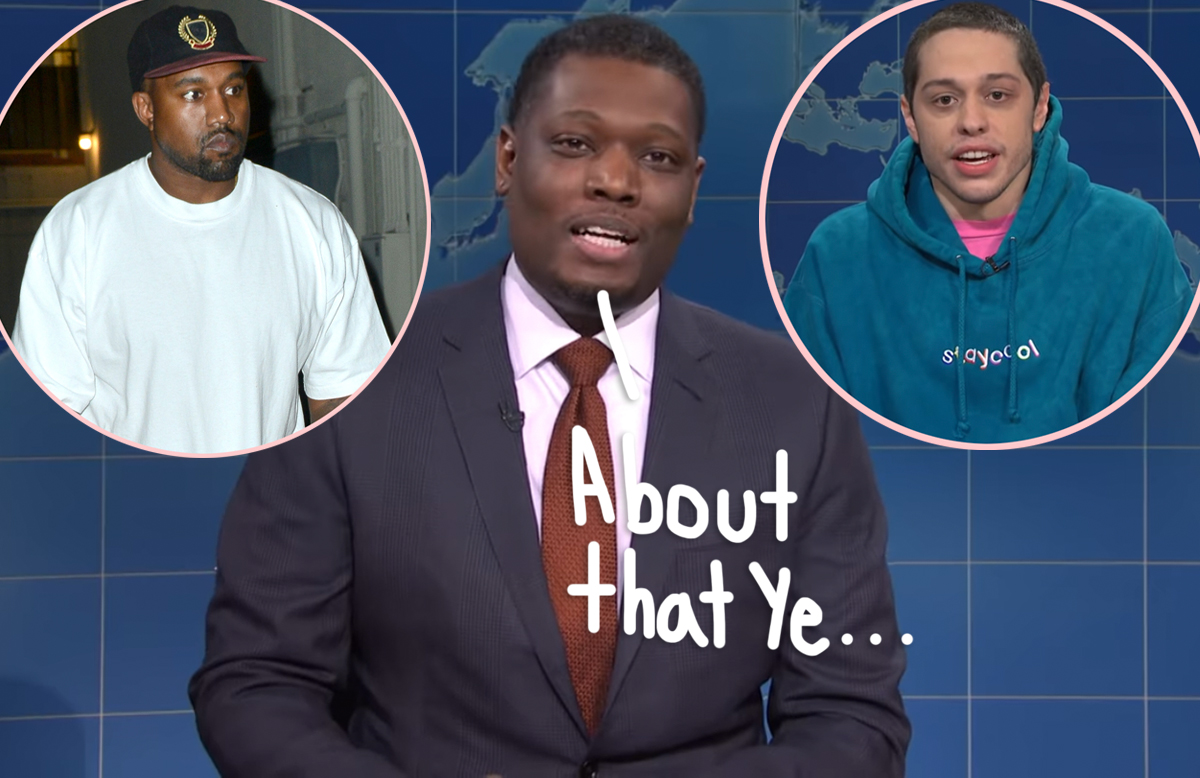 #Michael Che Has HILARIOUS Response To Kanye West’s Offer To ‘Double’ His Salary Just To Not Work With Pete Davidson On SNL Anymore!