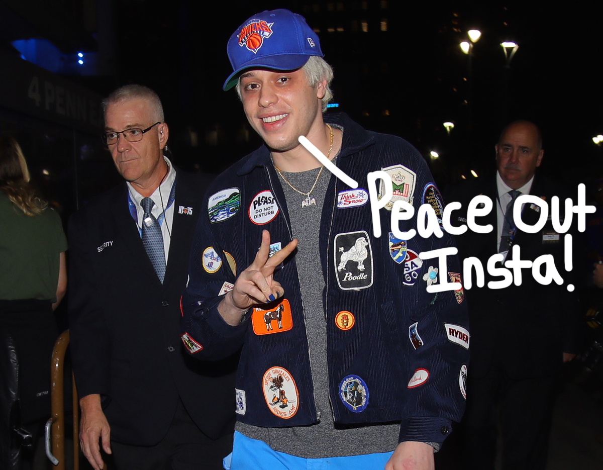 #Pete Davidson Deletes Instagram Again After Sharing THIS As His First Post!