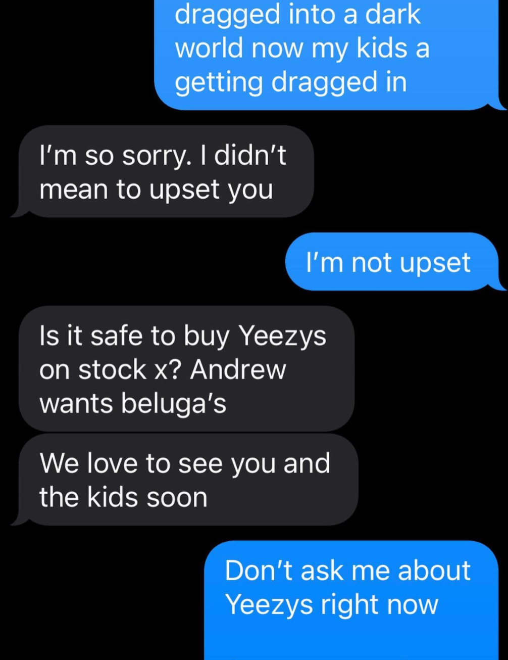 Kim Kardashian Cousins Texts