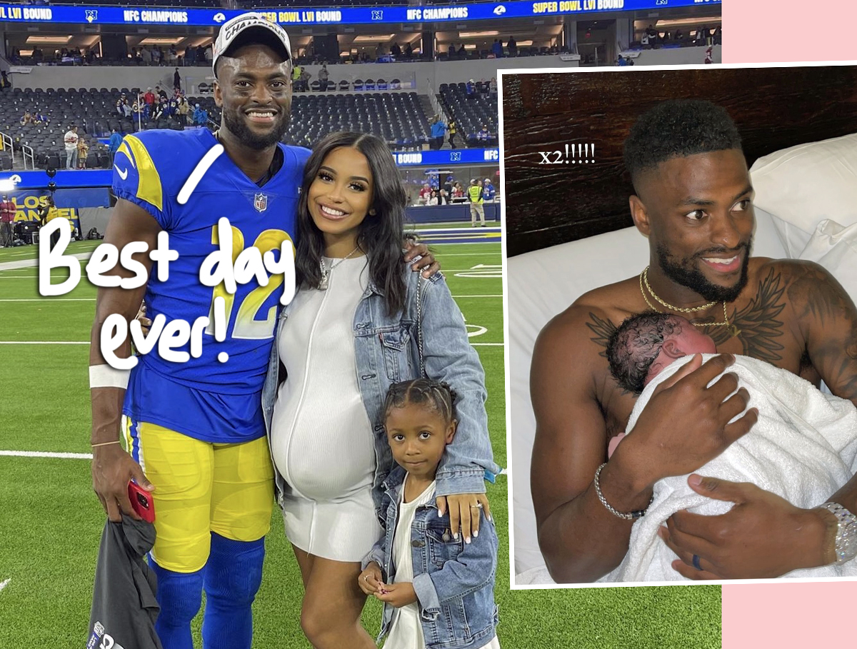 L.A. Rams Player Van Jefferson Welcomes Second Child Hours After Winning  Super Bowl 2022!, Birth, Celebrity Babies, Samaria Jefferson, Van  Jefferson