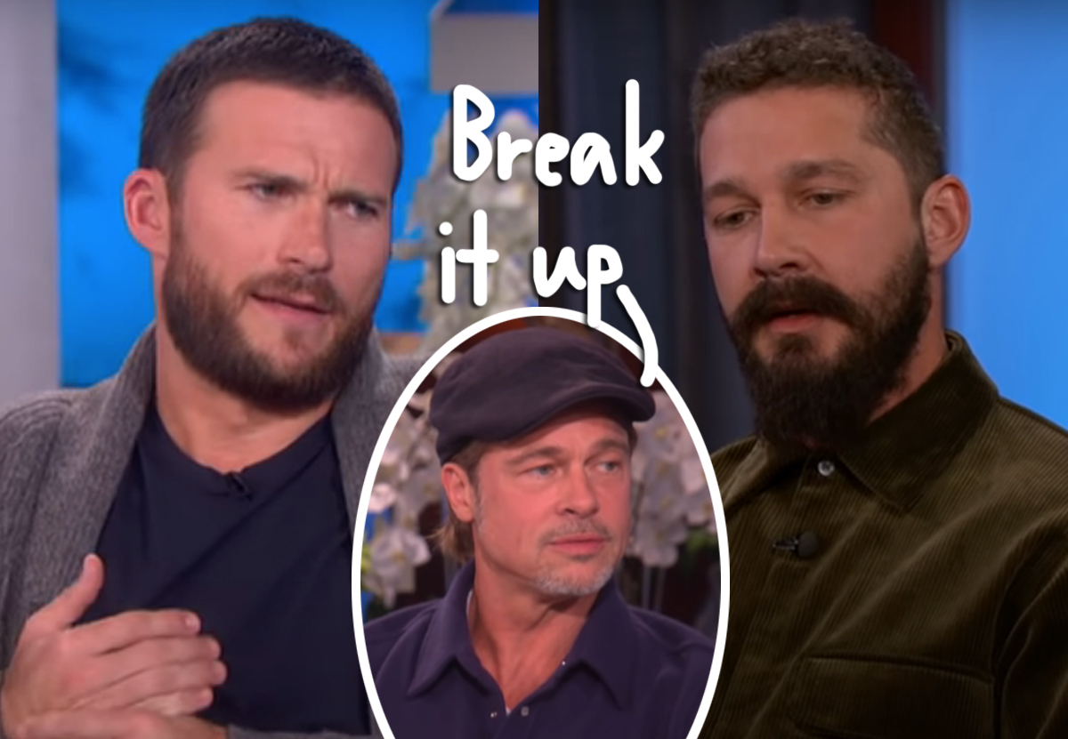 #Brad Pitt Had To Stop Shia LaBeouf From Fighting Scott Eastwood On The Set Of Fury!