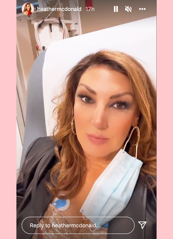 heather mcdonald : instagram story from emergency room after collapse