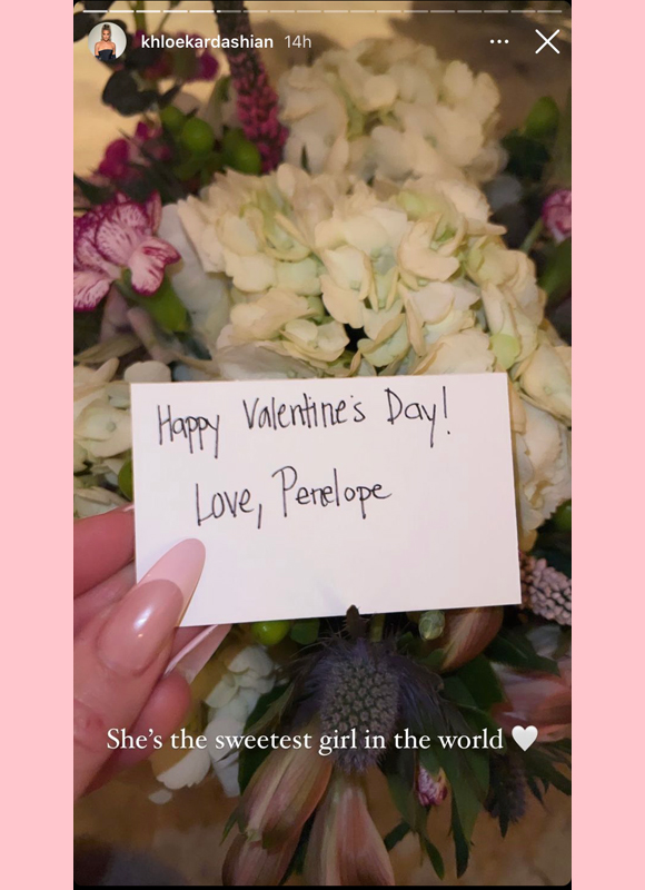 khloe kardashian: valentines flowers from penelope disick