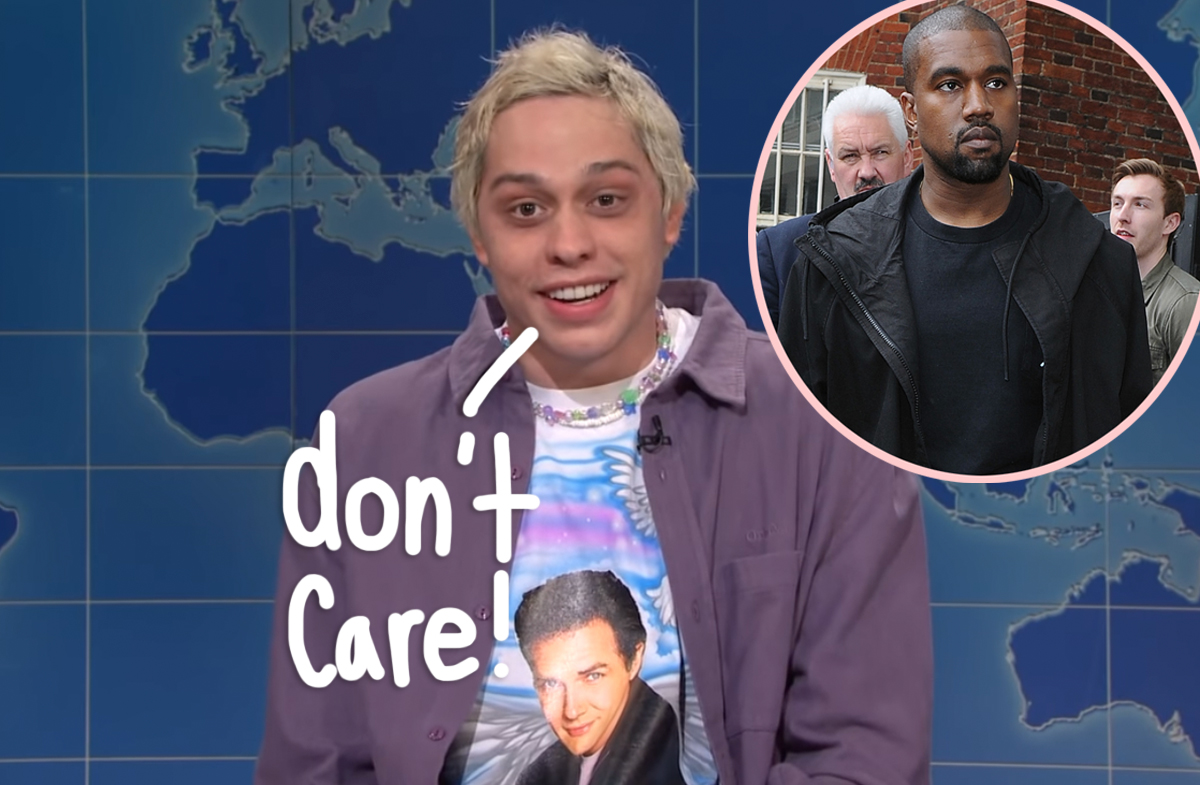 #Pete Davidson Thinks The Caricature Of Him In Kanye West’s Eazy Music Video Is ‘Hysterical’