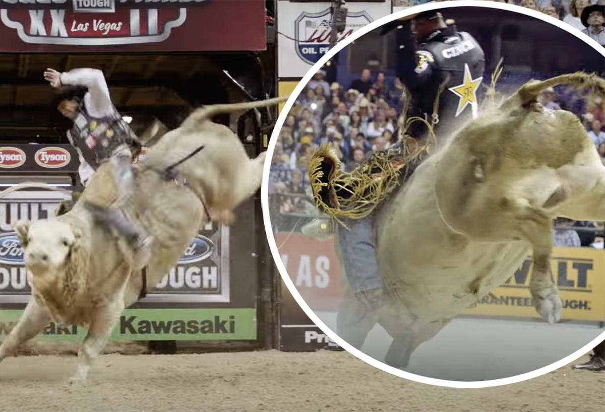 #Rodeo Rescue! Watch As A Dad Puts Himself In Harm’s Way After His Son Falls Off Bull!