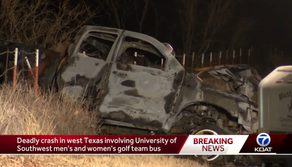 Texas Golf Team Crash Driver 13 Years Old