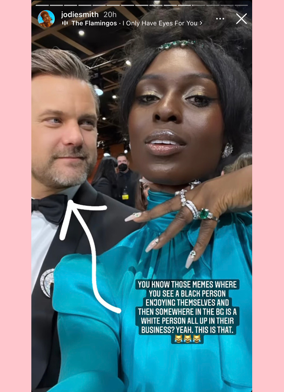 jodie turner-smith : jokes about joshua jackson being like "in black people's business" meme