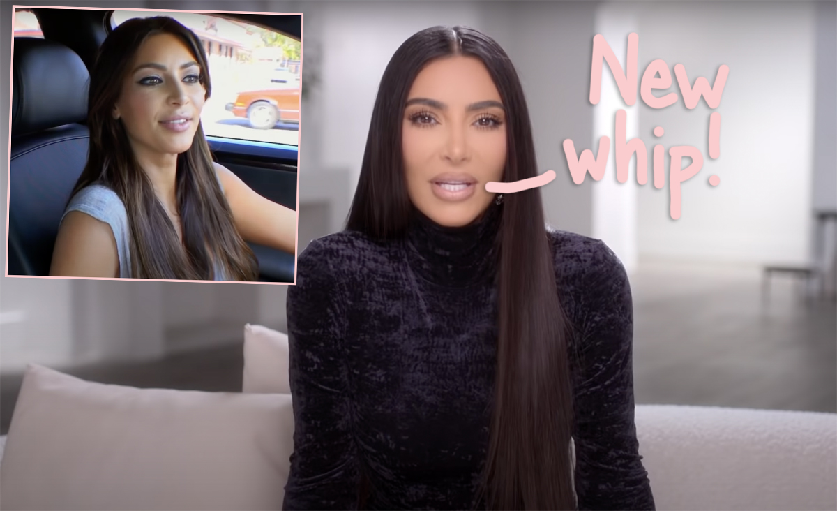 #Kim Kardashian Fully Embracing Soccer Mom Vibes As She Shows Off SUPER Expensive New Maybach… Minivan!