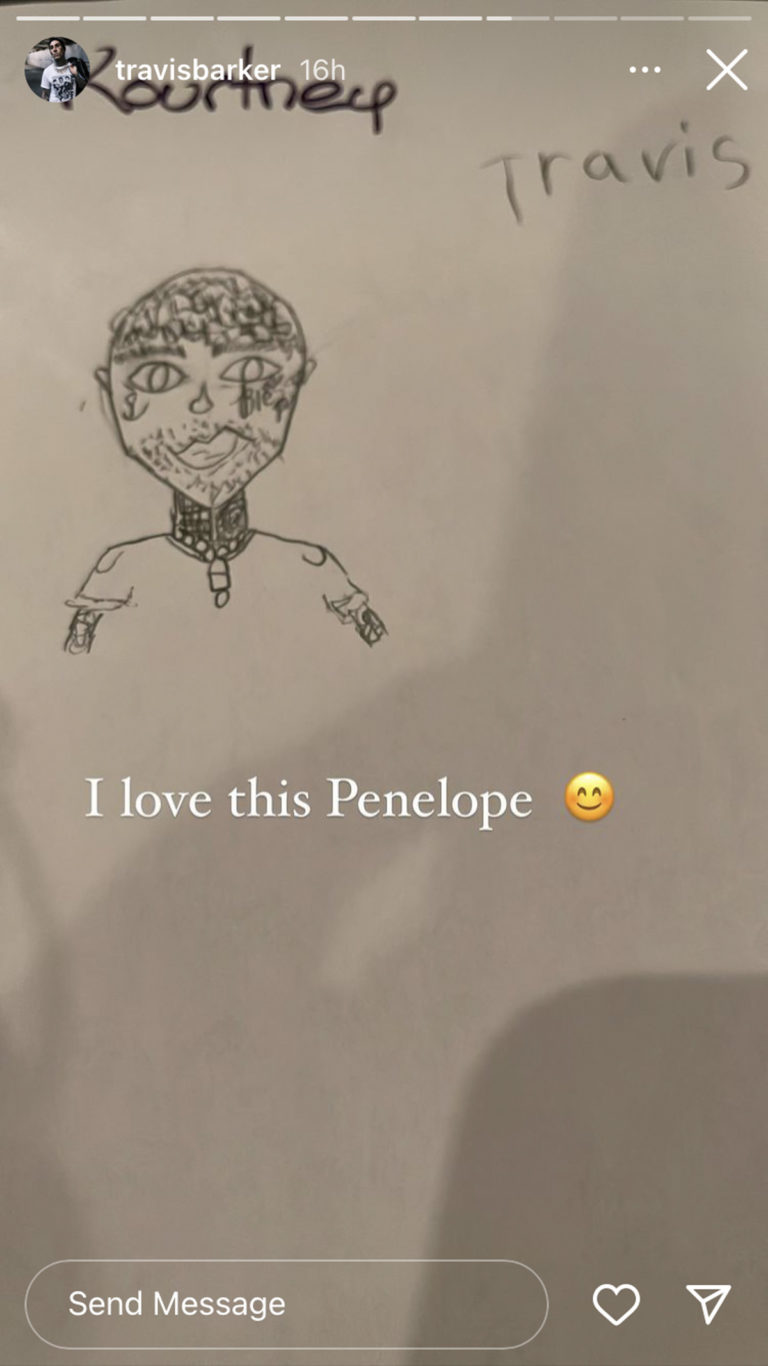 You HAVE To See Penelope Disick's Adorable Drawing Of Travis Barker(02)