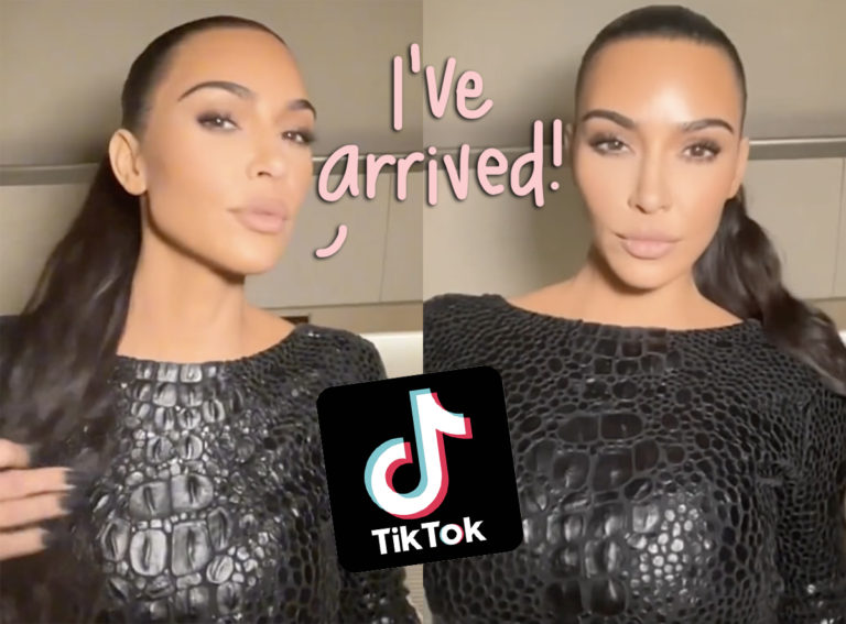 Kim Kardashian Joins Tiktok With New Solo Account And She Is Not Playing Around Perez Hilton 