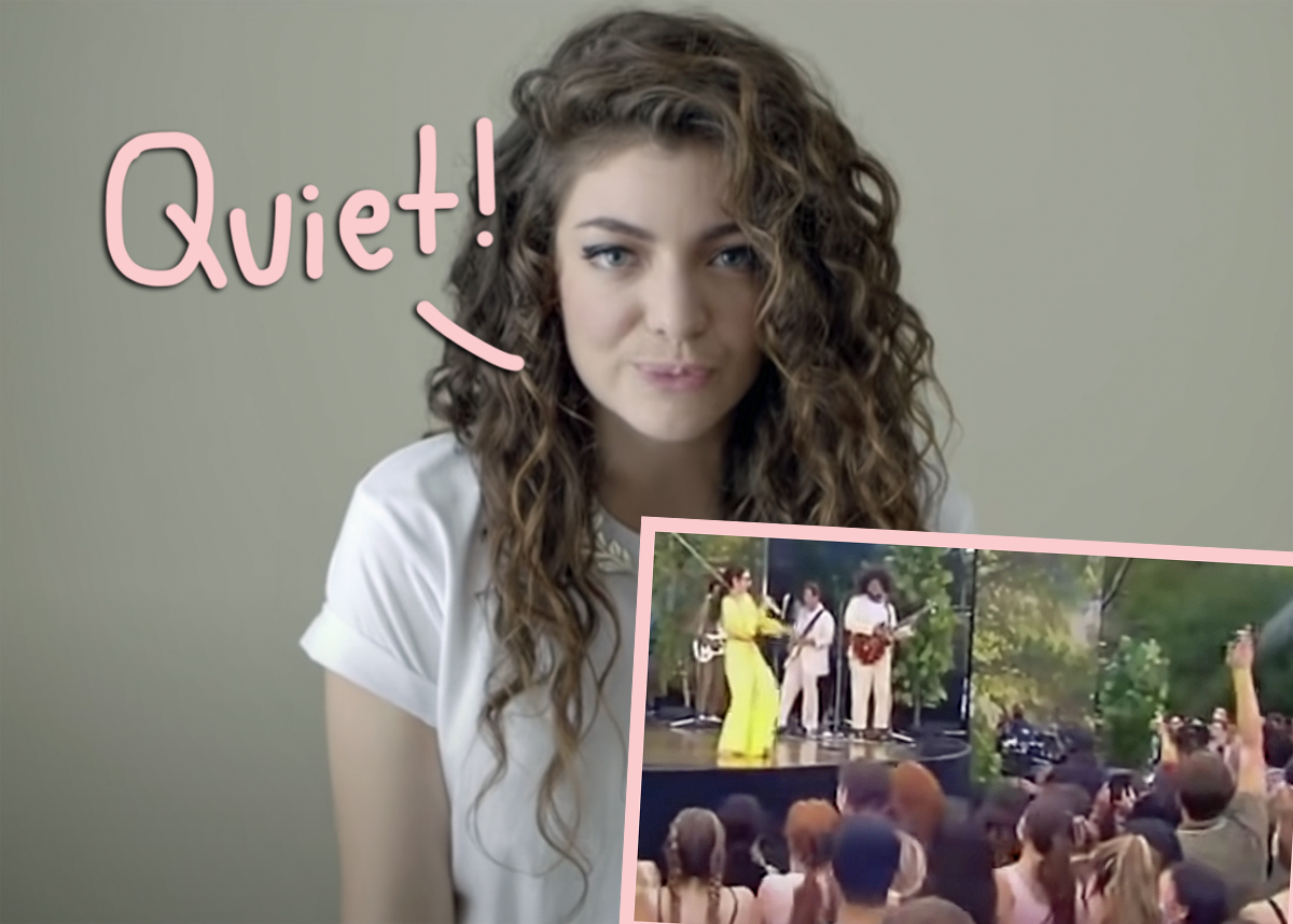 #Lorde FINALLY Explains Her Aggressive SHUSHHHING During Concerts After Clips Go Viral!