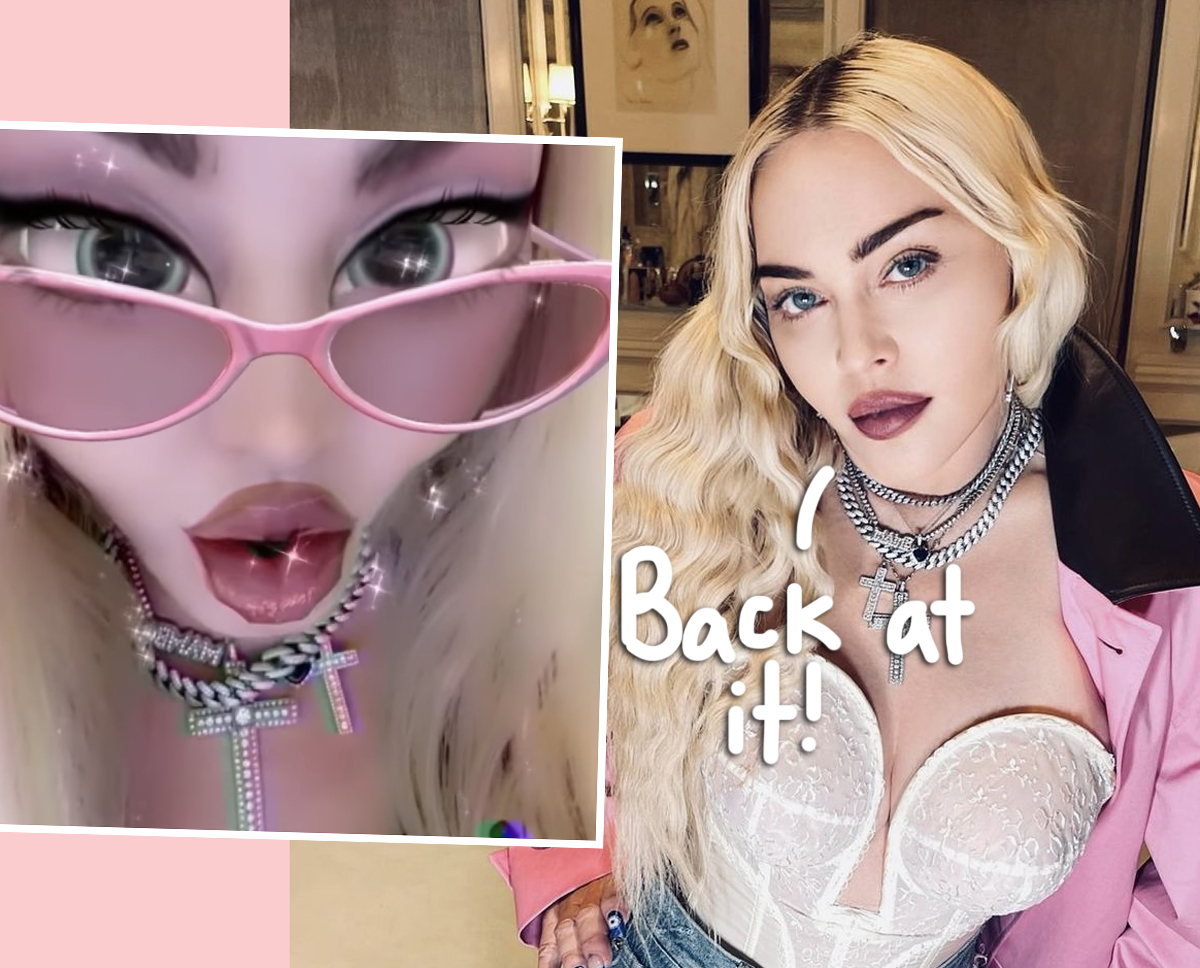 #Madonna Mocks Trolls With Another Bizarre Filtered Video & Shady Message Following Criticism!