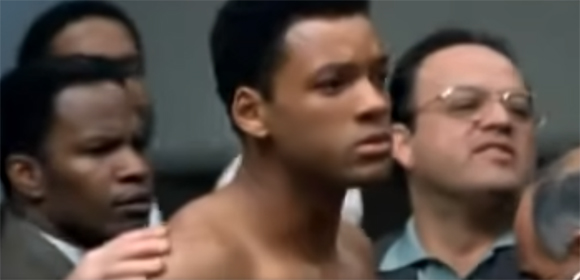 Paul Rodriguez with Will Smith and Jamie Foxx in Ali