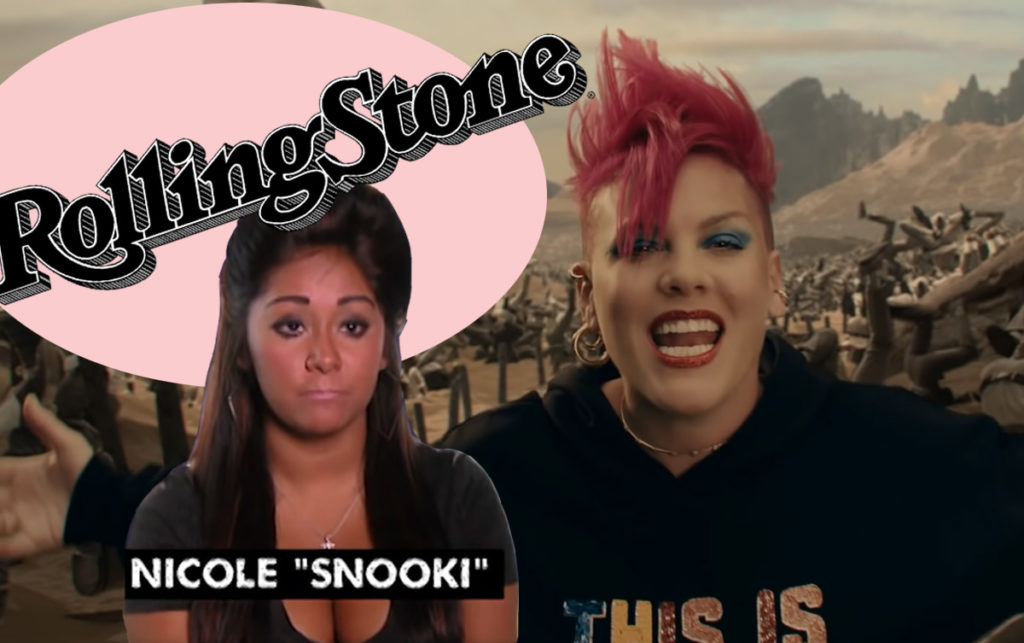 Pink Slams Rolling Stone Grammys Performance Ranking