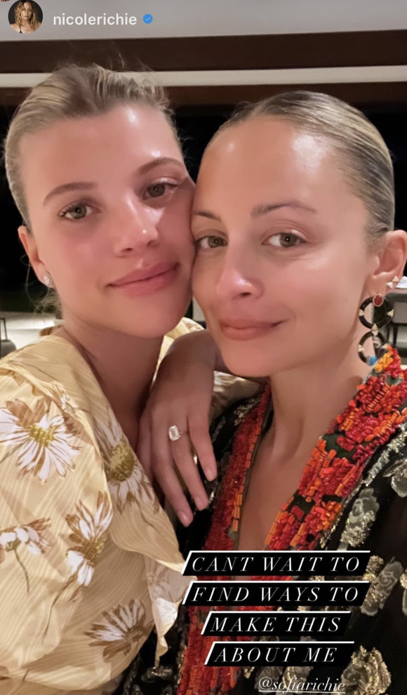 Sofia Richie engaged Nicole Richie Instagram