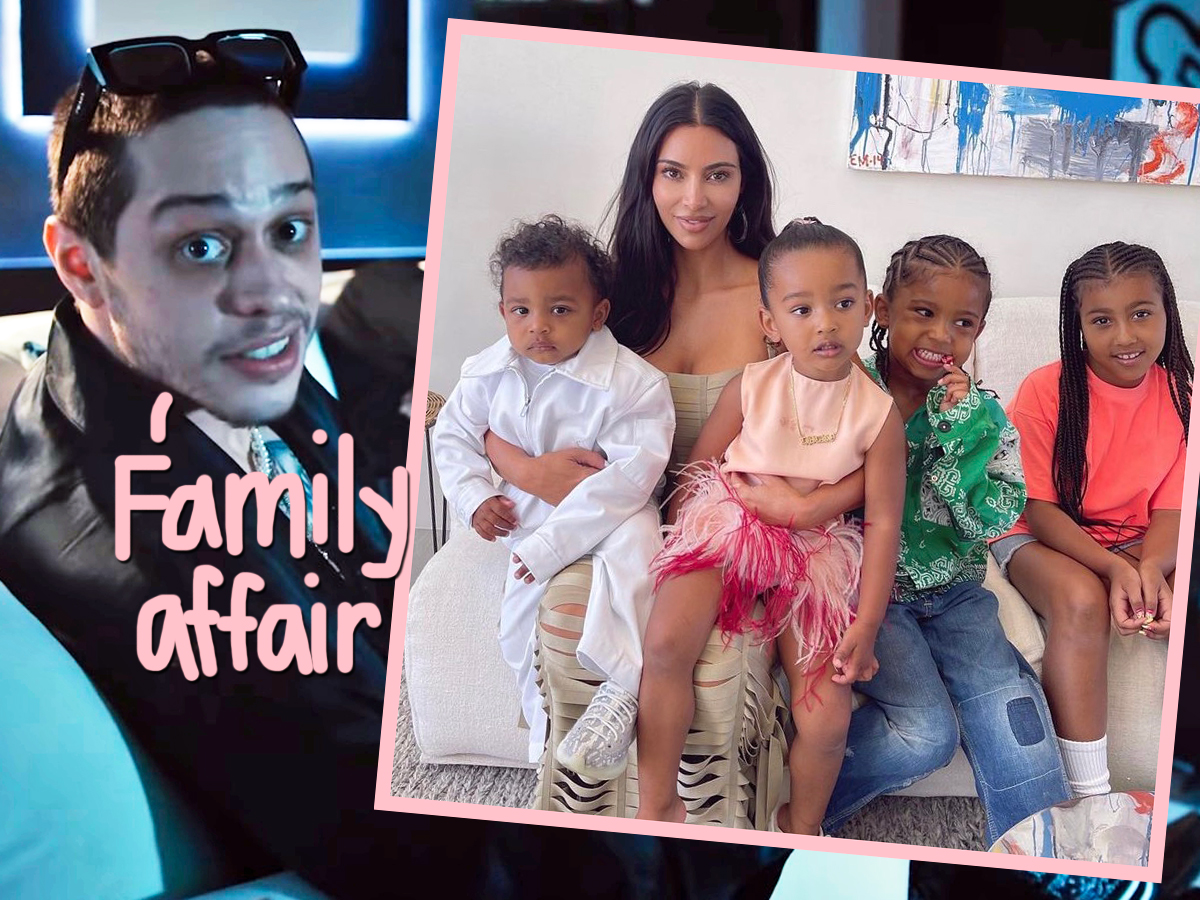 #Pete Davidson Has Actually Met ALL Of Kim Kardashian’s Kids! He’s ‘Bonded With’ The Whole Fam!