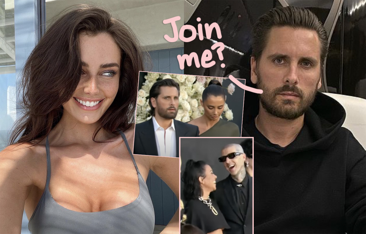 Scott Disick Didn't Want To Fly Solo! So He Brought His Brand New GF To