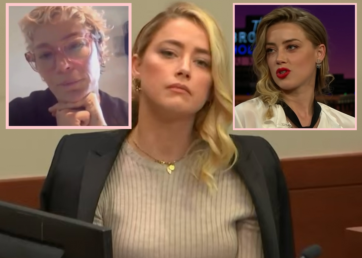 #Amber Heard’s Former Makeup Artist Says She DID Cover Up Bruises & A Split Lip For James Corden Appearance