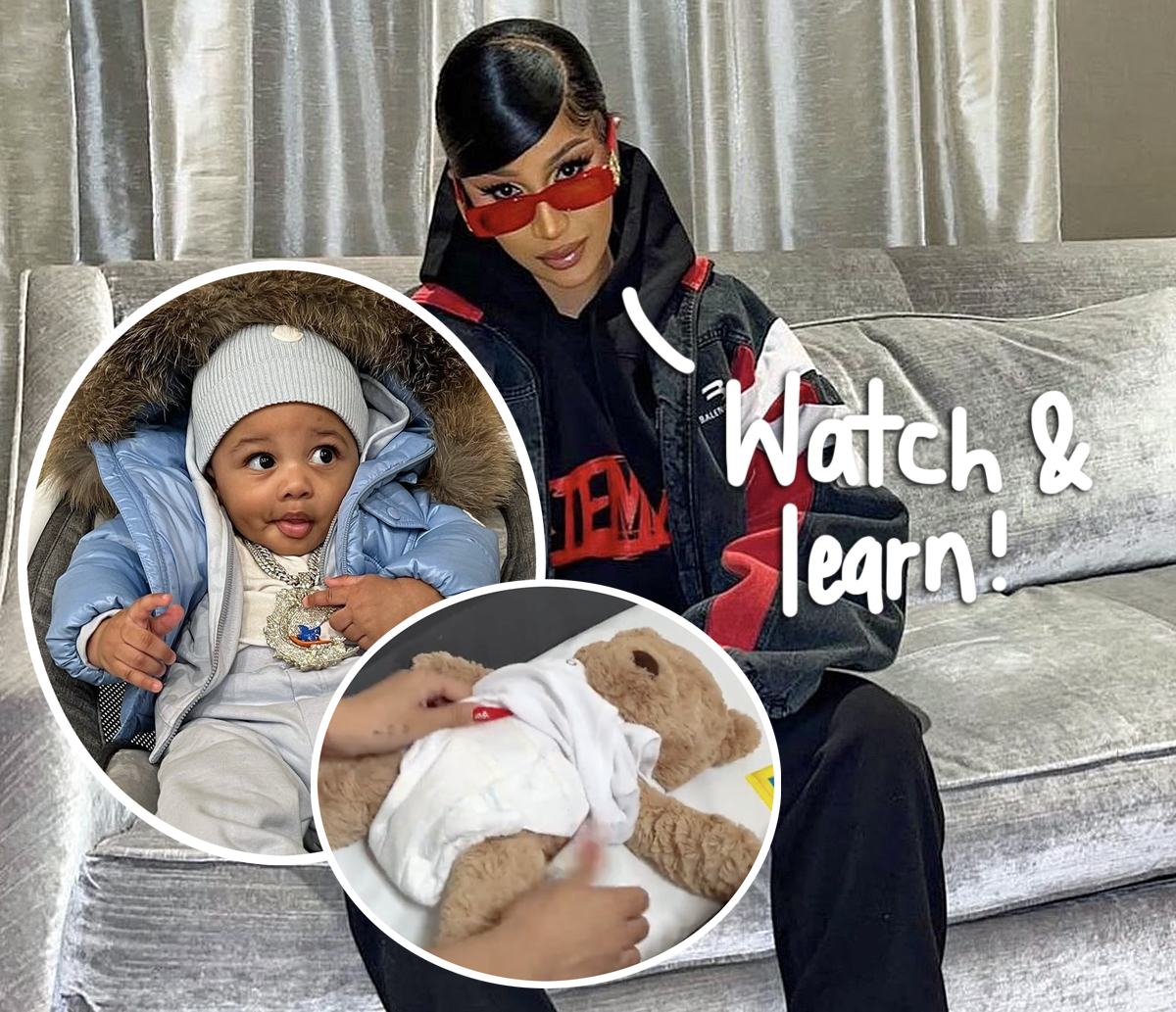 #Cardi B’s Got Talent — Shows How She Changes Diapers With Her Wildly Long Nails!